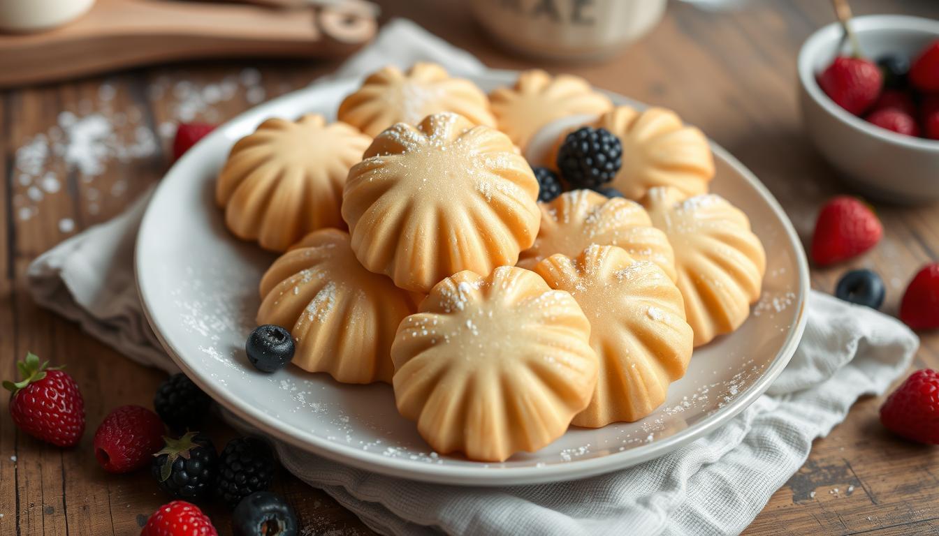 Easy Madeline Cookies Recipe Using Cream | Classic French Dessert