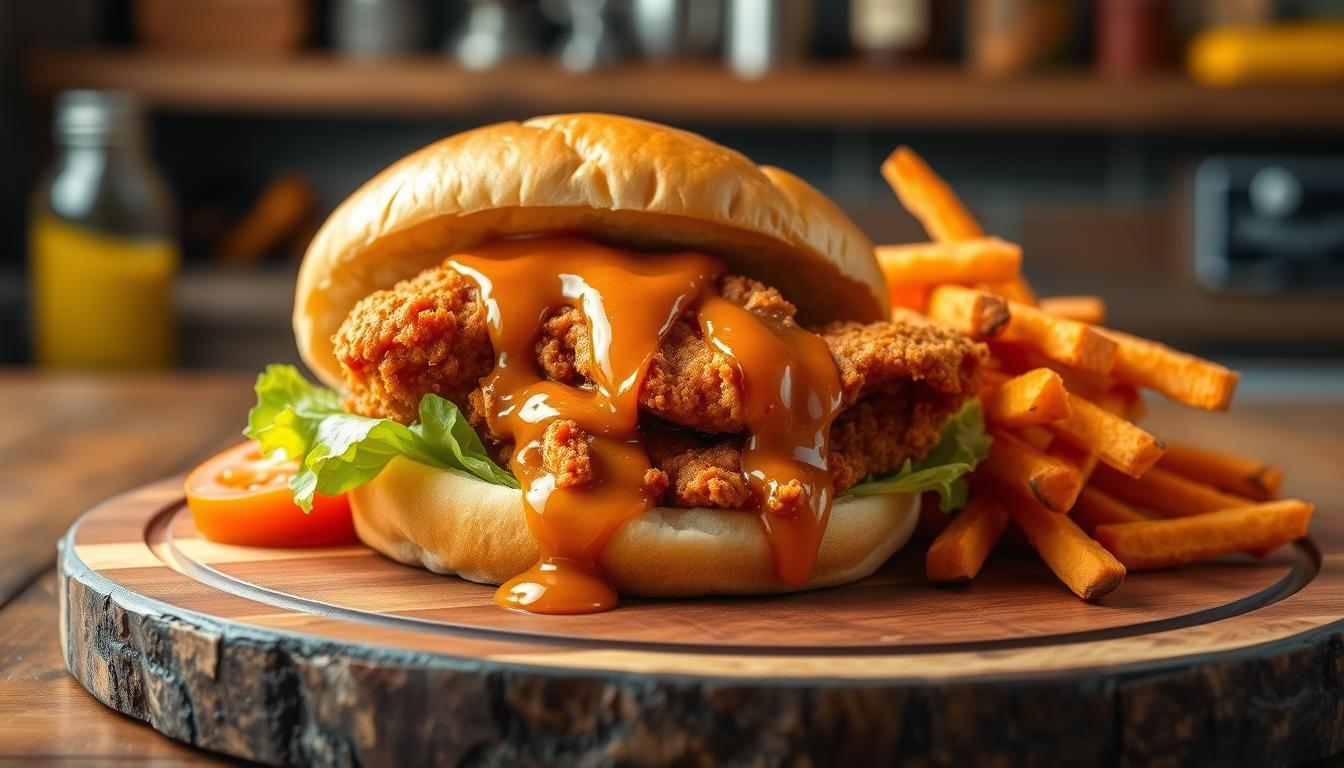 hot honey chicken sandwich