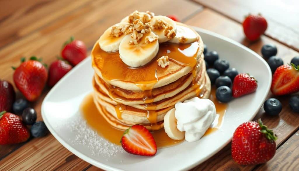 banana pancakes toppings