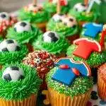 football cupcakes