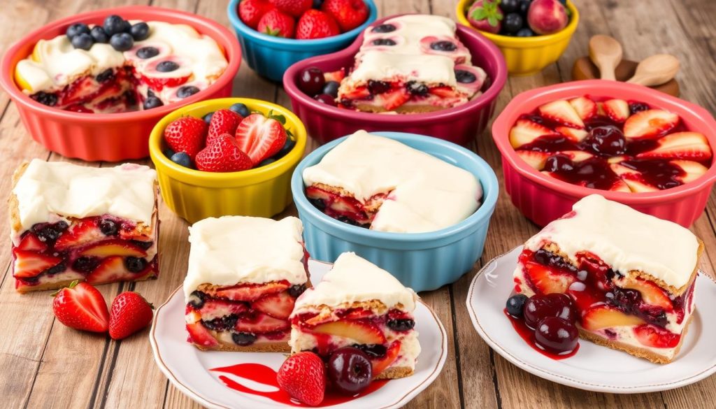 fruit dump cake variations