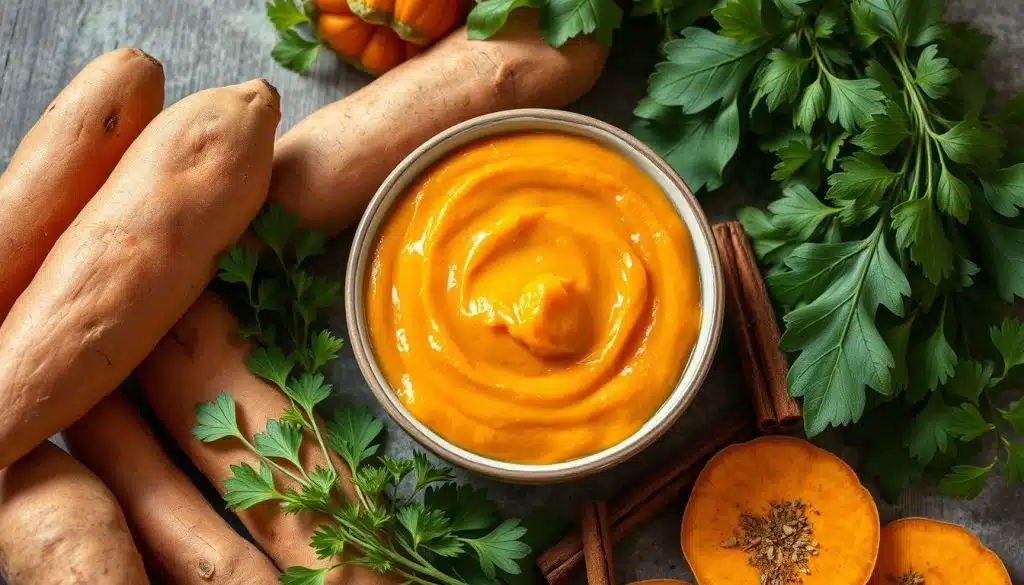 health benefits of sweet potato puree