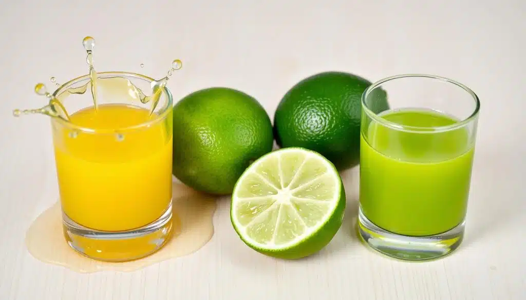juice in lemon vs. lime