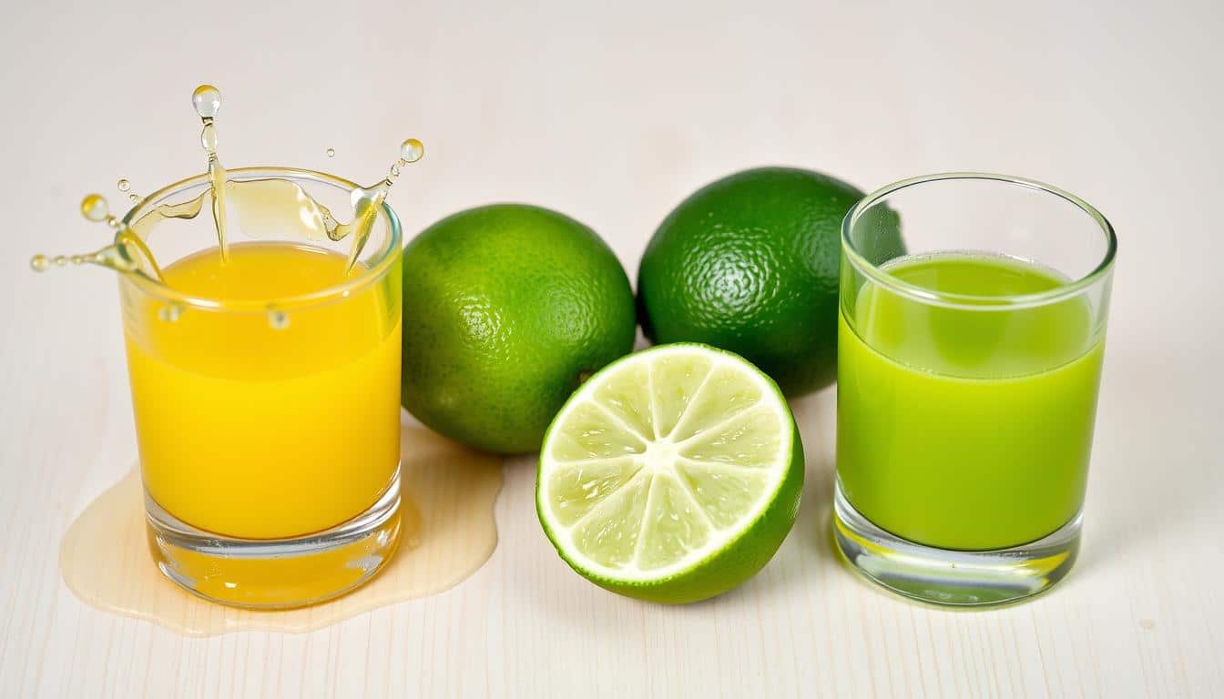 juice in lemon vs. lime