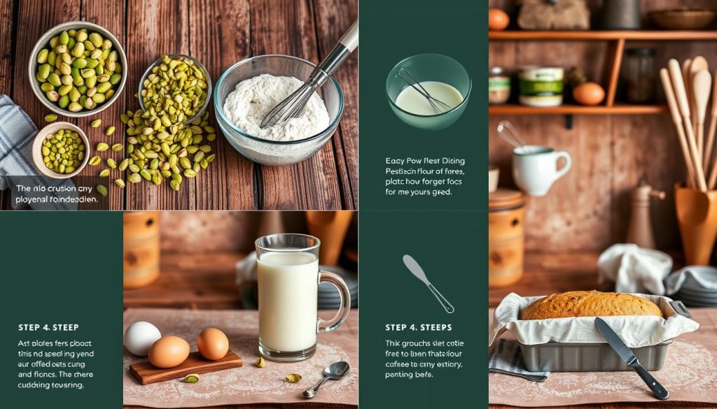 step-by-step pistachio bread guide